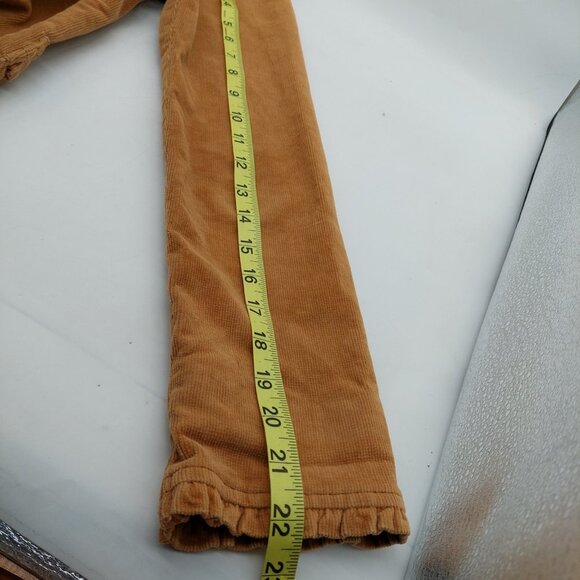 BKE Womens Corduroy Jacket Size Medium Ruffle Trim Boho Blazer Tan Coquette - Picture 5 of 8